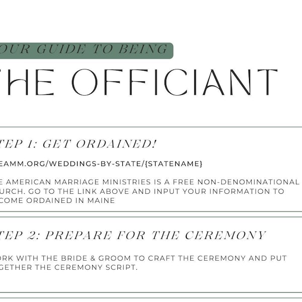 Officiant Etsy Officiant Etsy