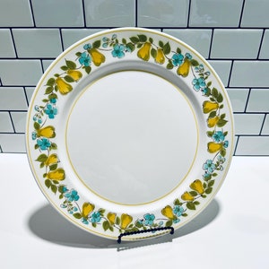 Vintage Mikasa Mediterranean Orchard Large Serving Plate, 12 Inch Chop Plate (Round Platter) Orchard Pattern by Mikasa