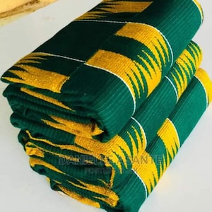 Authentic Kente 6 yards Genuine Ghana handwoven Kente fabric and Kente Cloth African fabric African Bonwire Ghana Kente Traditional