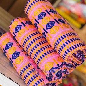 Authentic Kente 6 yards Genuine Ghana handwoven Kente fabric and Kente Cloth African fabric African Bonwire Ghana Kente Traditional