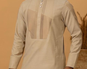 African Dashiki Set: Matching Shirt and Pant - Wedding Groom Suit