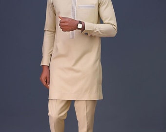 Traje de boda Dashiki, atuendo de hombre africano, traje de Kaftan