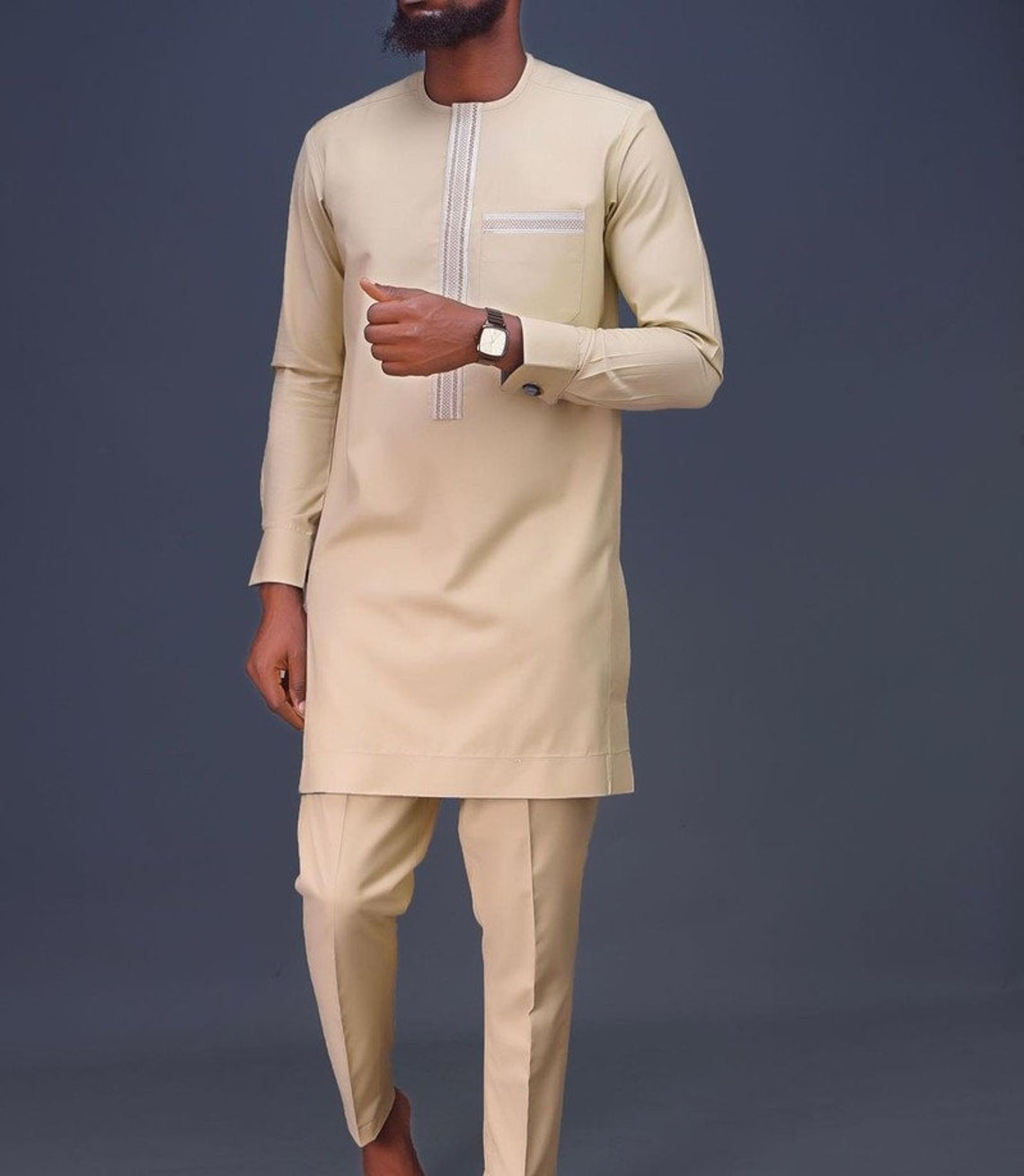 African Wear /men Clothing / Kaftan Men Clothing / Wedding Suit/groom ...