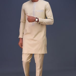 green emerald velvet dress African Slim Fit Men's Suit Shirt Pants 2 Piece Set Outfit Nigerian Clothes  Wedding Attire Clothing(Style 1,Small) at Amazon Men's Clothing store main image 0
