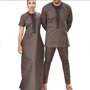 African couples outfit, African couples dashiki, African attire, couples wedding suit, matching couples wear, family matching suit, DHL