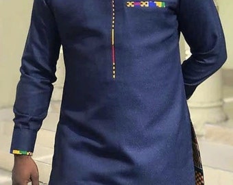 African Dashiki set, matching shirt and pant/African clothing / African men clothing / wedding suit/groom suit/dashiki/ Free DHL shipping