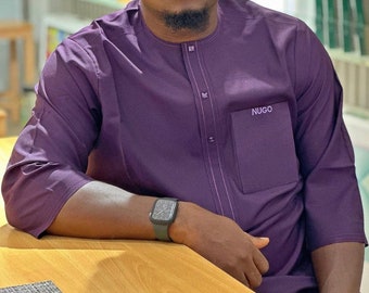 Men's African Dashiki Suit: Matching Shirt and Pants