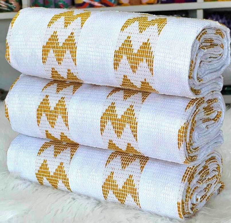 slim fit dress slacks MG Authentic Hand Weaved Kente Cloth A839 main image 1