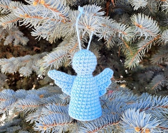 Modèle de crochet d'ornement de Noël d'ange, téléchargement immédiat PDF