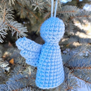 Angel Christmas Ornament Crochet Pattern, Instant Download PDF image 2