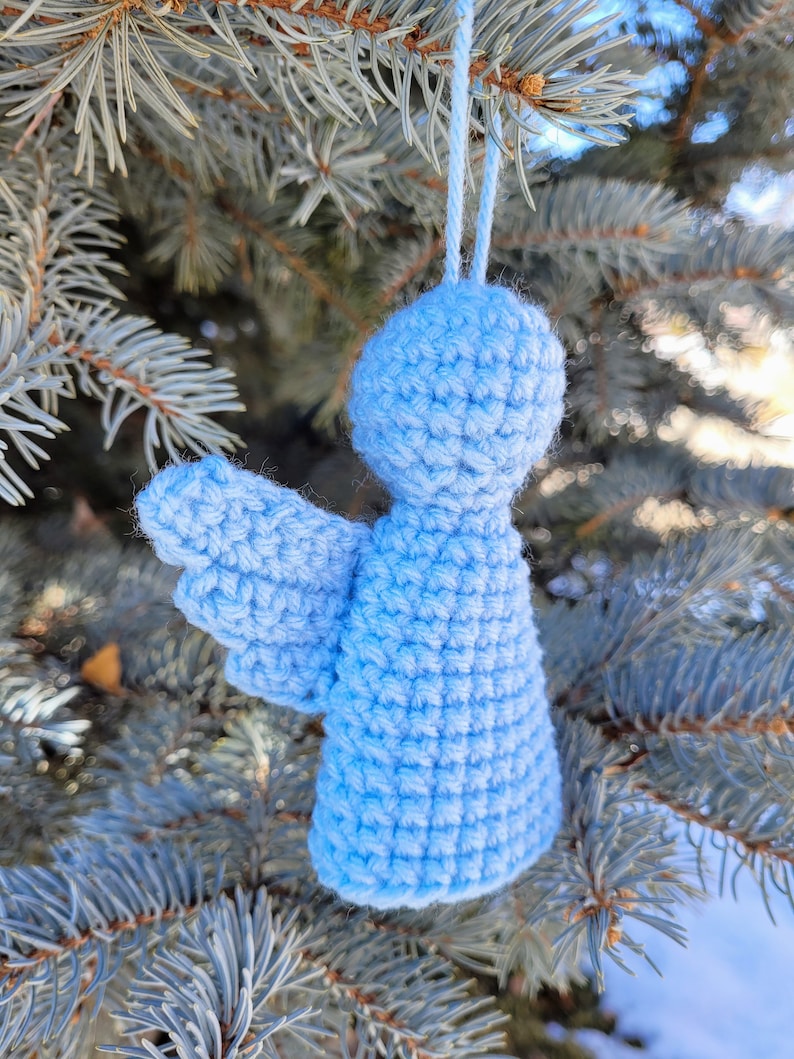 Angel Christmas Ornament Crochet Pattern, Instant Download PDF image 2