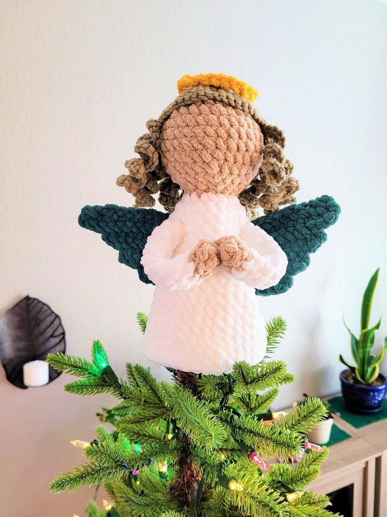 Angel Christmas Tree Topper Crochet Pattern Instant Download Etsy