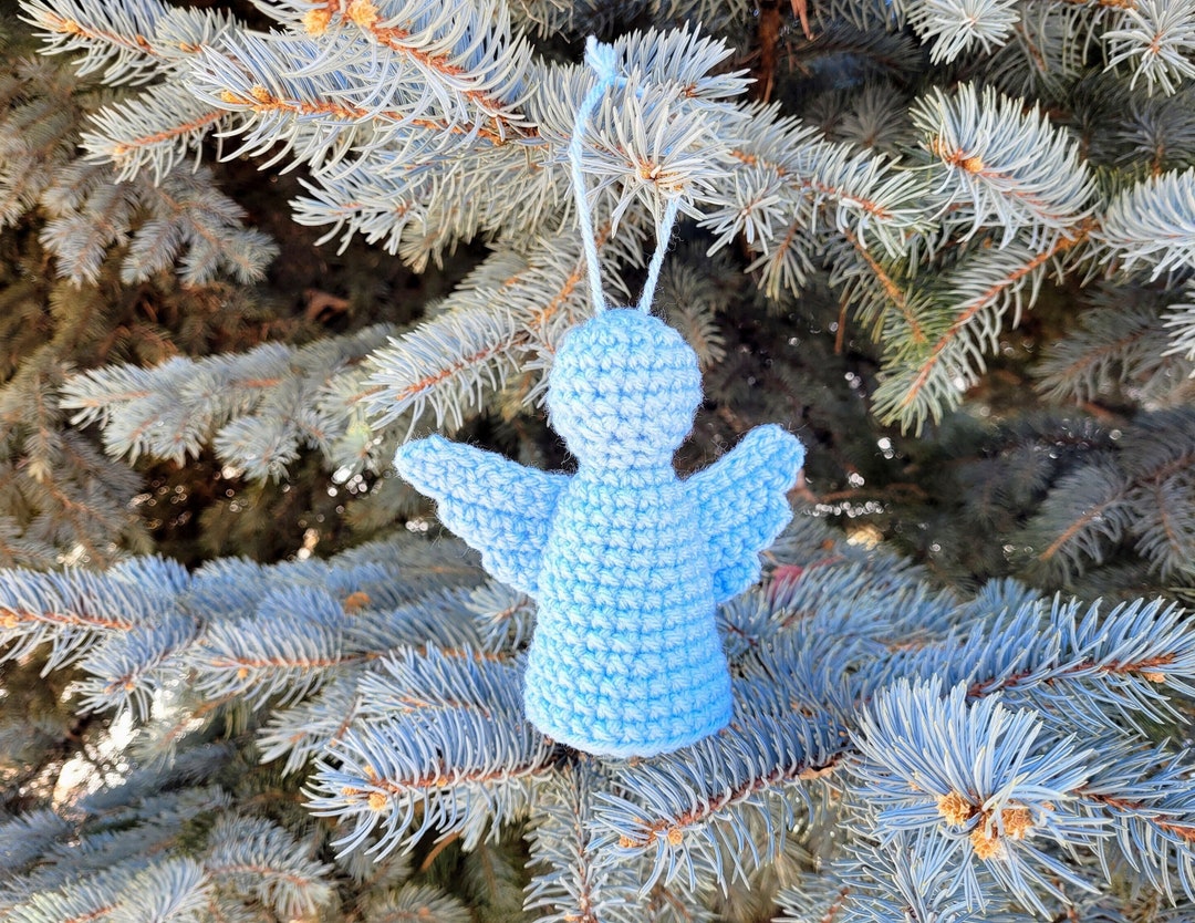 Angel Christmas Ornament Crochet Pattern, Instant Download PDF