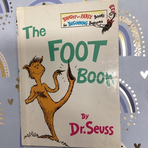 1968 Dr SEUSS FOOT BOOK „First Edition“ Erstdruck-Hardcover-Buch (sehr gut)