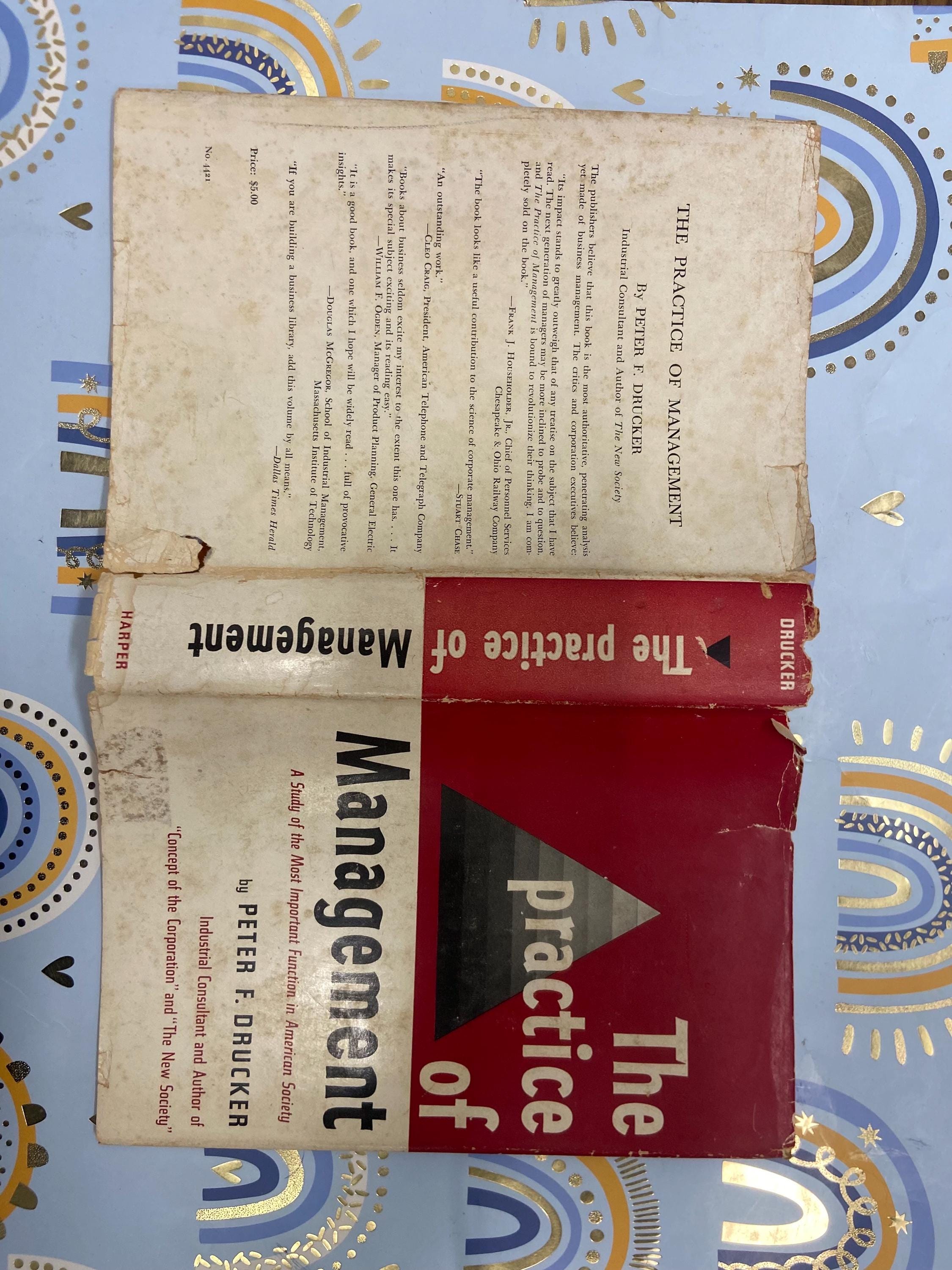 The Practice of Management Hardcover Book, Peter Drucker, 1954