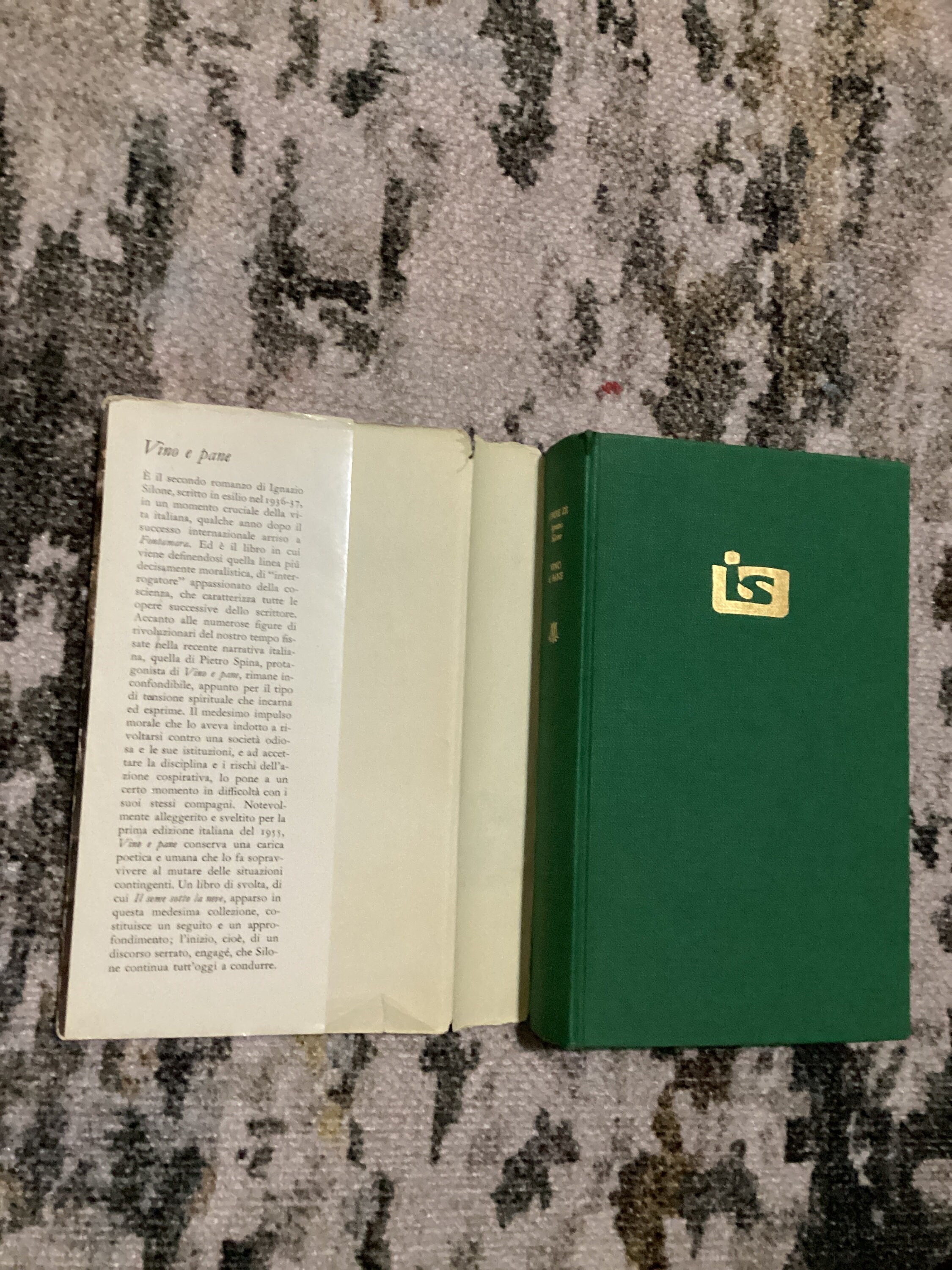 VlNO E PANE: 1955年ヴィンテージハードカバーブック、イグナツィオ
