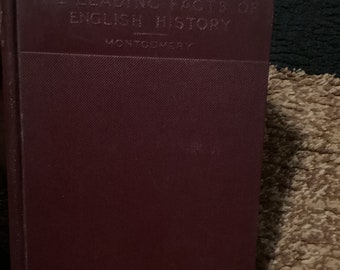 アンティーク「英国史の主要事実」書籍：1899年改訂版 - Etsy 日本