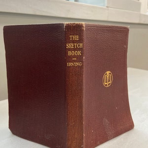 The Sketch Book by Washington Irving, ca. 1910, Rare Leather Bound Edition