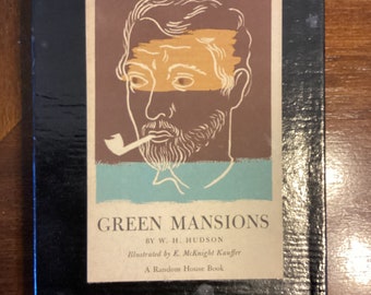 Libro Green Mansions: Edición Random House de 1944 con estuche