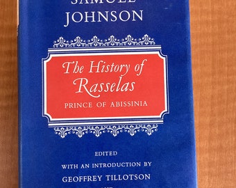 Rare 1971 Rasselas by Samuel Johnson: Oxford English Novel Hardcover