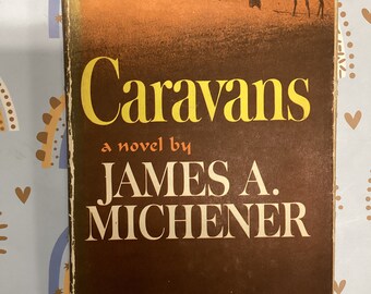 Libro d'epoca "Caravans", prima edizione con copertina rigida di James Michener, 1963
