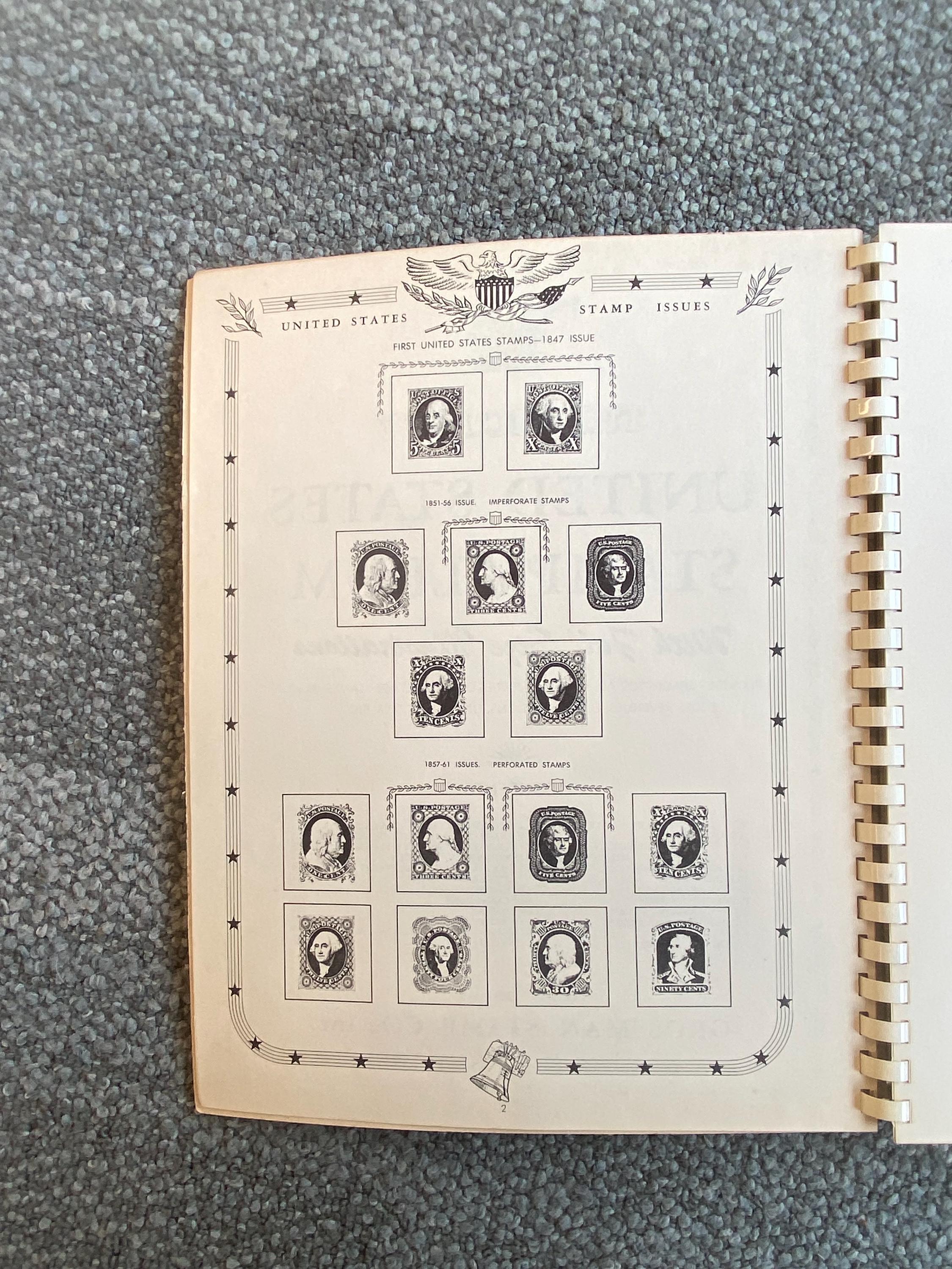 Vintage US Stamp Album | 1860s-era American Stamps | 1959 Grossman  display picture 1