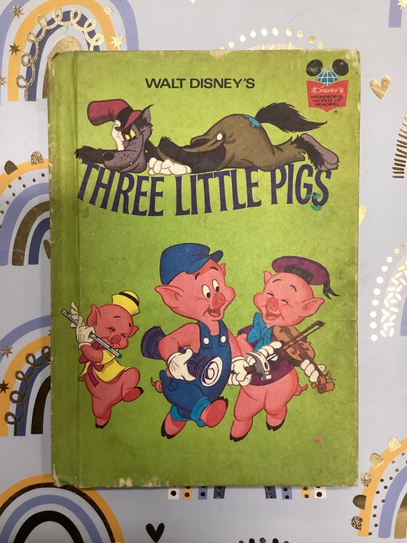 3びきの子豚　ウォルトディズニー　昭和レトロ 1972年 三匹の子豚。ウォルト・ディズニーの児童書 - Etsy 日本