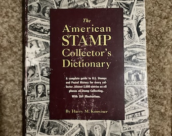 Vintage American Stamp Collector's Dictionary: US Postal History, 1949 Hardcover