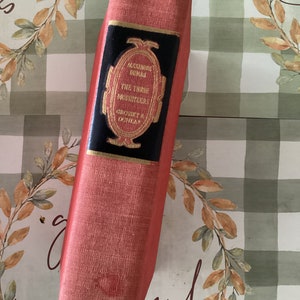 The Three Musketeers Book: 1930s Vintage Hardcover, Alexandre Dumas