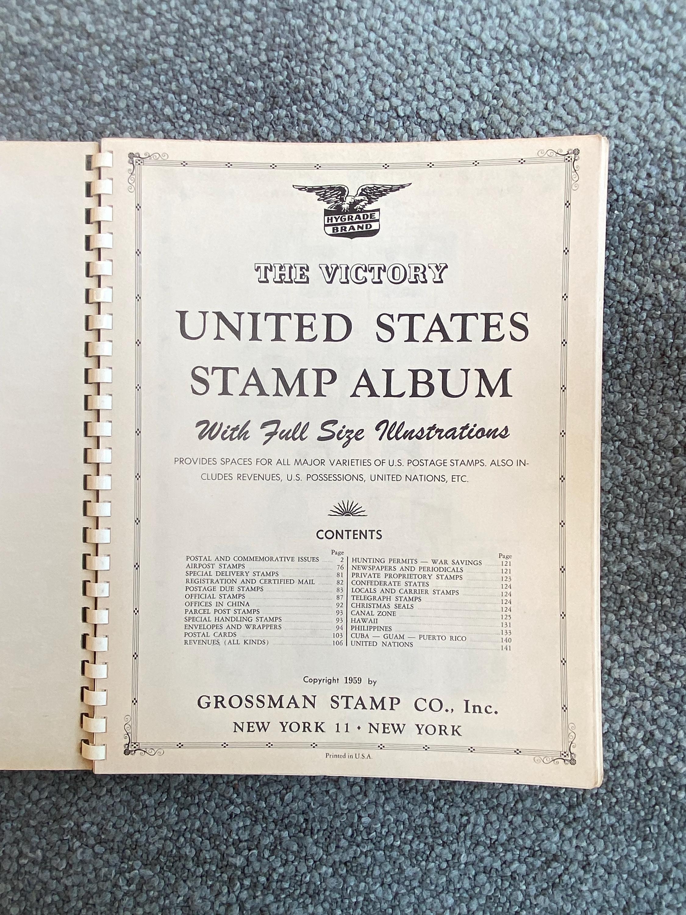 Vintage US Stamp Album | 1860s-era American Stamps | 1959 Grossman  display picture 1