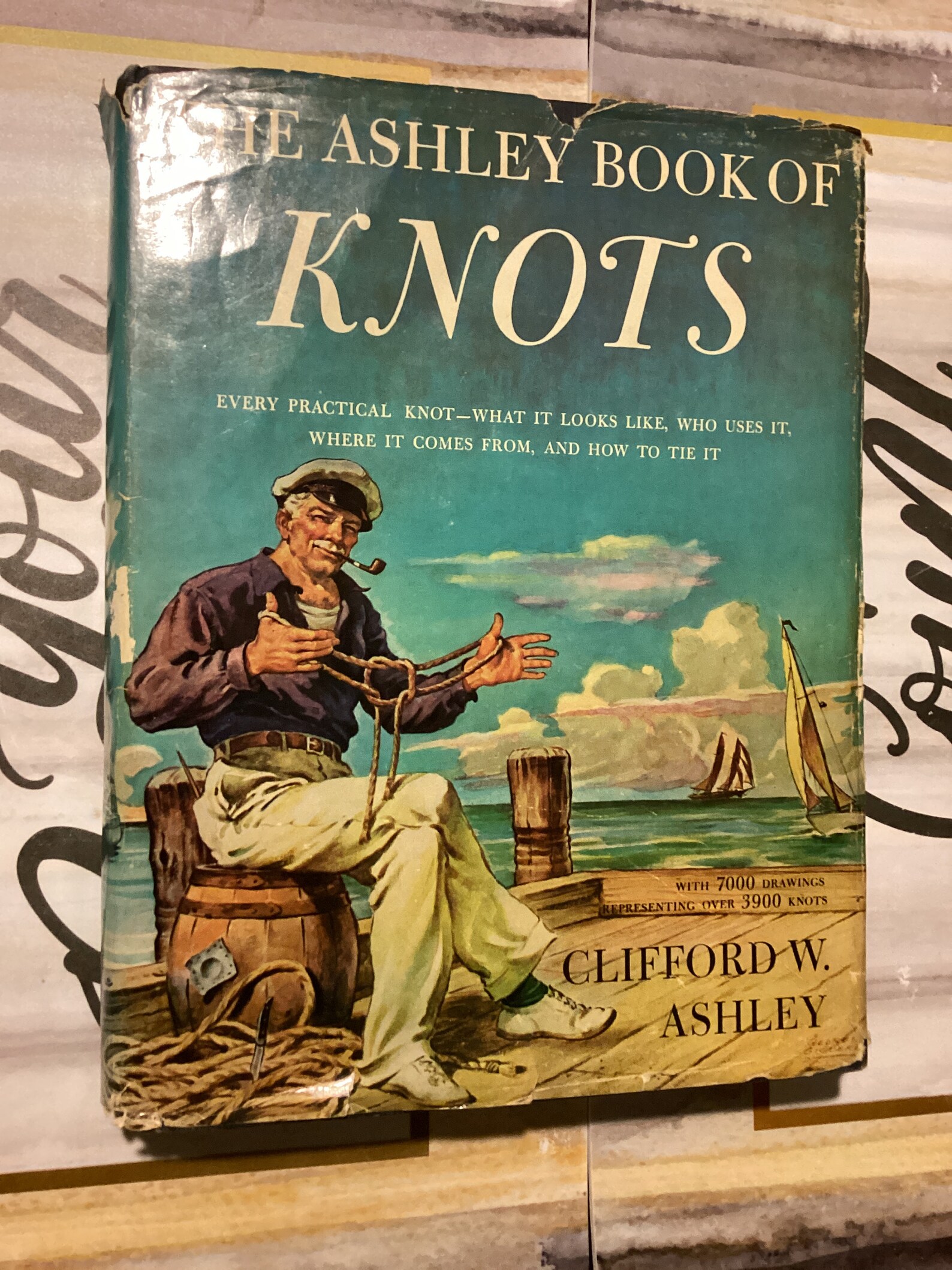 The ASHLEY BOOK of KNOTS by Clifford W Ashley 1944 Vintage Very Rare Hardcover Edition Book of