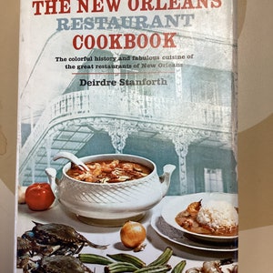 Libro de cocina vintage de restaurantes de Nueva Orleans de Deidre Stanforth (1976)