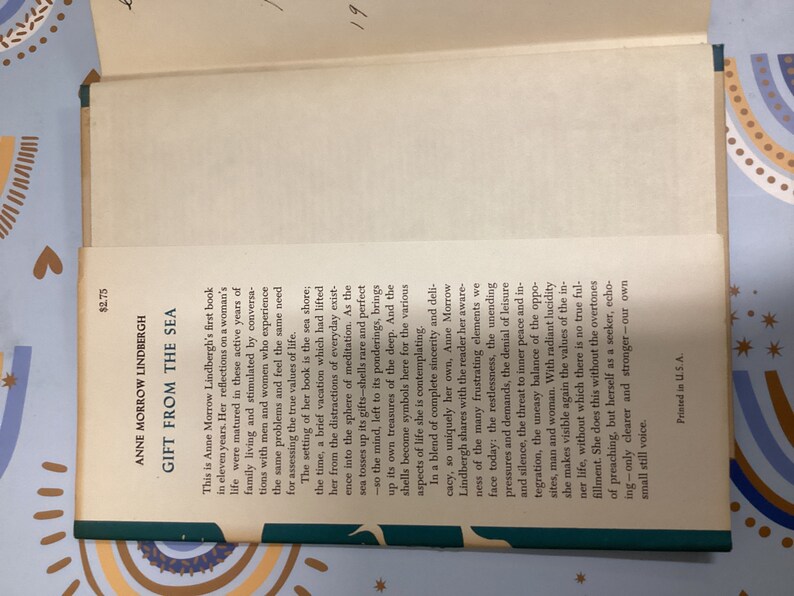 1955 GIFT FROM the SEA by Anne Lindbergh Morrow First Edition - Etsy