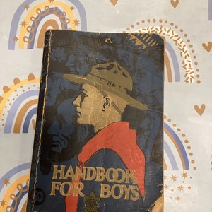 1936 Boy Scouts Handbook: First Edition, Collectible Vintage Book