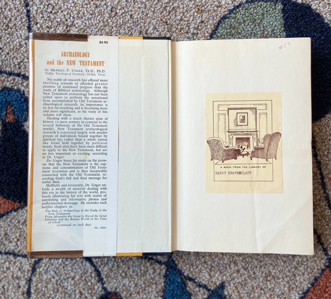 Archaeology and The New Testament: Rare 1962 First Edition Hardcover, photo 2 of 5