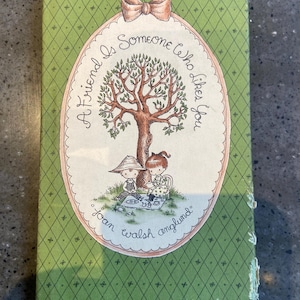Vintage Miniature Hardcover Book: A Friend Is Someone Who Likes You, 1958 Anglund Collector&#39;s Copy