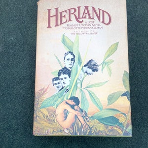 HERLAND Vintage Lost Feminist Utopian Novel First Edition Hardcover Book 1979 By Charlotte Perkins Gilman Very Good Collectors Copy