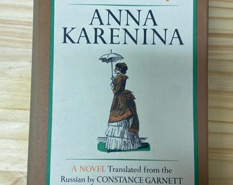 Ana Karenina: Tapa dura vintage escasa, edición Bobbs-Merril, 1978