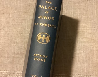 The PALACE Of MiNOS At KNOSSOS The Neolithic And Early & Minoan And Minoan Ages  Vol. 1 By Sir Arthur Evans 1921 Very Rare Well Preserved