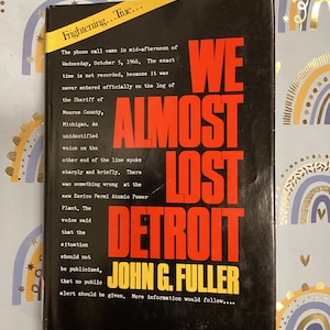We Almost Lost Detroit: Rare Vintage 1st Edition Hardcover Book, 1975