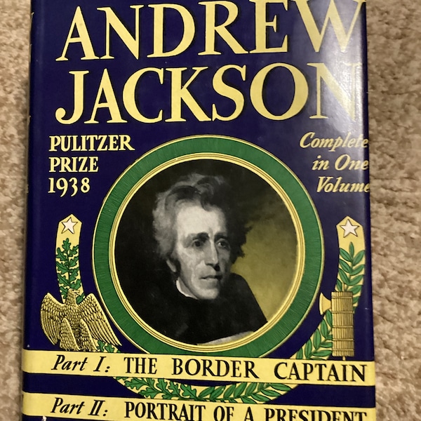 The LiFE Of ANDREW JACKSON (intégral en un volume) par Marquis JAMES 1938 1ère édition Rare pièce vintage de l'histoire américaine Très bon