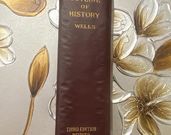 Antique "Outline of History" Book: 1921 First Edition by H.G. Wells