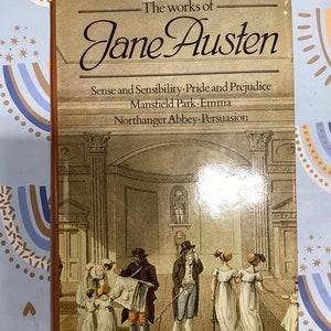 The WORKS Of JANE AUSTEN By Jane Austen 1976 Rare Vintage Hardcover Book Collection of Jane Austen&#39;s Work In One Vol. Very Good