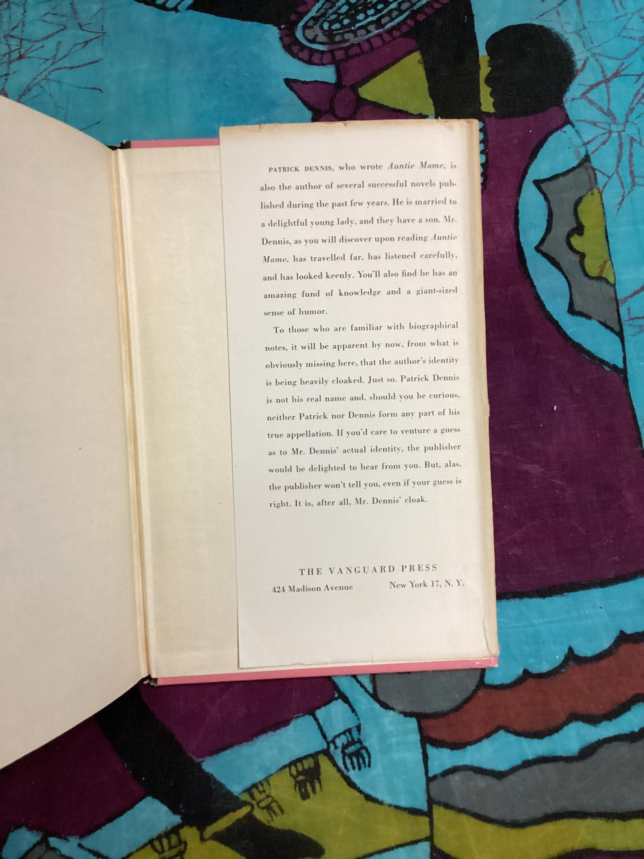 Auntie Mame: Rare 1955 First Edition Hardcover Book - Etsy