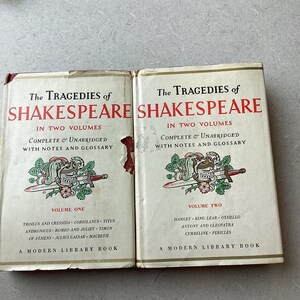 Vintage Shakespeare Tragedies Book Set: Modern Library Edition
