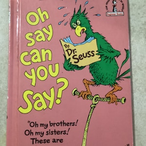 1979 "OH SAY CAN You Say" Von Dr. Seuss T Geisel Hardcover Erstausgabe Später Druck Sehr gut