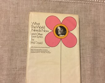 Hal David Love Lyrics Book: Capa dura vintage de 1970 para colecionadores