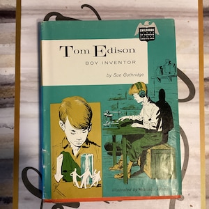 Vintage Tom Edison Hardcover: Boy Inventor Biography, 1947 Edition
