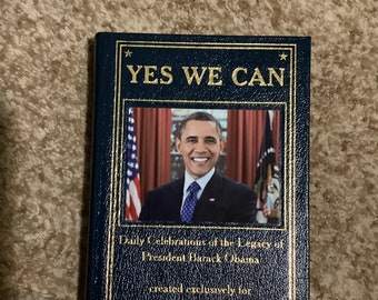 Barack Obama 'Yes We Can' Collectible Book: Gilt-Edged Leather