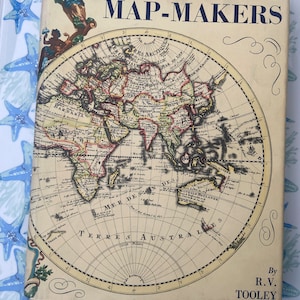 Maps and Map-makers by RV Tooley, Vintage Hardcover